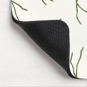 Moderne Boho-Abstrakte Linien Innenarchitekt Creme Mousepad (Ecke)