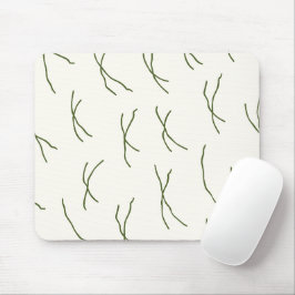 Moderne Boho-Abstrakte Linien Innenarchitekt Creme Mousepad