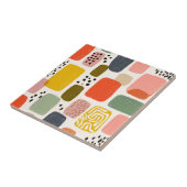 Moderne Boho-Abstrakte Wasserfarbmuster | Bunt Fliese (Seite)
