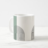 Moderne Boho-Abstraktion Kaffeetasse (Vorderseite Links)