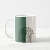 Moderne Boho-Abstraktion Kaffeetasse (Links)