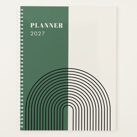 Moderne Boho-Abstraktion Planer (Vorderseite)