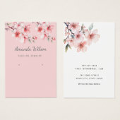 Moderne boho Aquarellblume Ohrkarte (Vorne & Hinten)