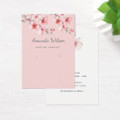 Moderne boho Aquarellblume Ohrkarte (Schreibtisch)