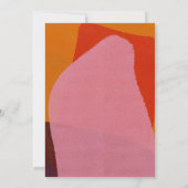 Moderne Boho Arch Abstrakt Graduierungspartei Einladung (Rückseite)