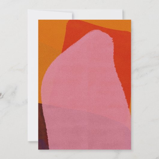 Moderne Boho Arch Abstrakt Graduierungspartei Einladung (Rückseite)