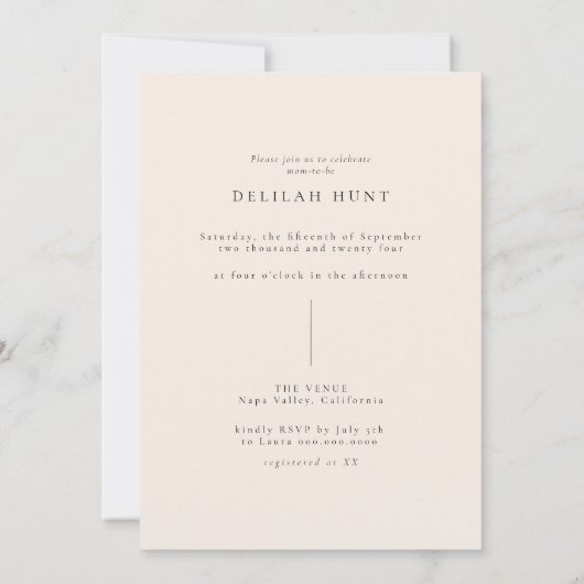 Moderne Boho Arch Foto Kinderdusche Einladung (Rückseite)