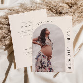 Moderne Boho Arch Foto Kinderdusche Einladung