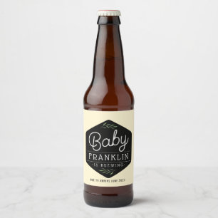 Moderne Boho Baby Brewing Beer Labels Bierflaschenetikett