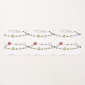 Moderne Boho Beads and Feathers Yogamatte (Vorderseite (Horizontal))