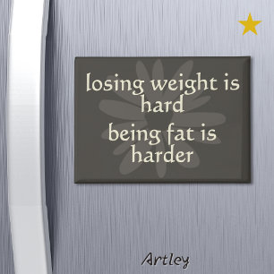 Moderne Boho Blume Gewicht Verlust Motivierend Küh Magnet