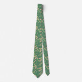 Moderne Boho-Blumen-Dunkel-Muster Krawatte (Vorderseite)