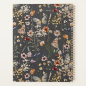 Moderne Boho-Blumen-Monogramm-Name Planer (Rückseite)