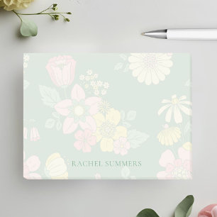 Moderne Boho blumenfarben Post-it Klebezettel