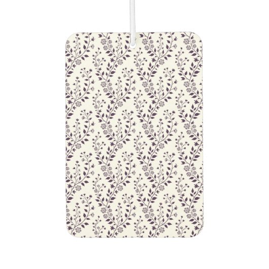 Moderne Boho-Blumenmuster Pflaume Weiß Autolufterfrischer (Vorderseite)