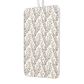 Moderne Boho-Blumenmuster Pflaume Weiß Autolufterfrischer (Links)