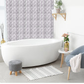 Moderne Boho-Blumenmuster Pflaume Weiß Fliese