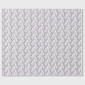 Moderne Boho-Blumenmuster Pflaume Weiß Geschenkpapier (Flach)