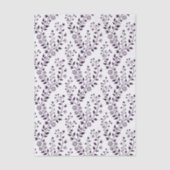 Moderne Boho-Blumenmuster Pflaume Weiß Seidenpapier (Vorderseite)
