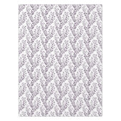 Moderne Boho-Blumenmuster Pflaume Weiß Tischdecke (Vorderseite)