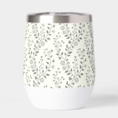 Moderne Boho-Blumenmuster Sage Cream (Rückseite)