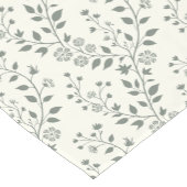 Moderne Boho-Blumenmuster Sage Cream Kurzer Tischläufer (Ecke)