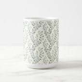 Moderne Boho-Blumenmuster Sage-Creme Kaffeetasse (Mittel)