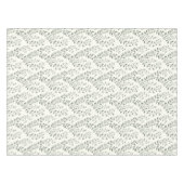 Moderne Boho-Blumenmuster Sage-Creme Tischdecke (Vorderseite (Horizontal))