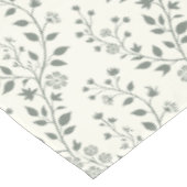 Moderne Boho-Blumenmuster Sage-Creme Tischdecke (Schrägansicht)