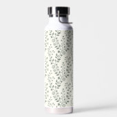 Moderne Boho-Blumenmuster Sage-Creme Trinkflasche (Links)