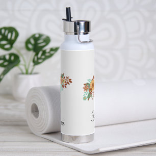 Moderne Boho Blumig Trinkflasche