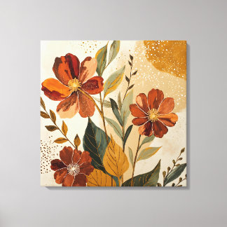 Moderne Boho-Botanische Abstrakte Wandkunst Leinwanddruck