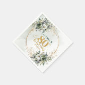Moderne Boho-Botanische Geburtstagsservietten zum Serviette (Ecke)