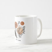 Moderne Boho-Botanische Wildblumen-Kaffeetasse Kaffeetasse (VorderseiteRechts)