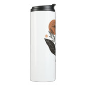 Moderne Boho-Botanische Wildblumen-Kaffeetasse Thermosbecher (Nach links gedreht)