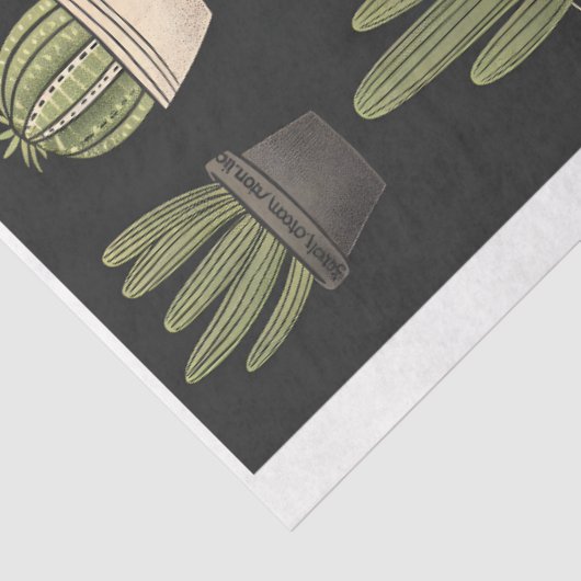 Moderne Boho Cactus Collection C9 Decoupage Seidenpapier (Ausschnitt)