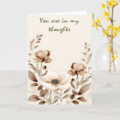 Moderne Boho Denk an Dich Karte (Gelbe Blume)