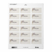 Moderne Boho Designer-Rücksendeadressen-Aufkleber Adressaufkleber (Vorne)