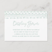 Moderne Boho Display Dusche ohne Geschenkwrap-Anfr Begleitkarte (Vorderseite)