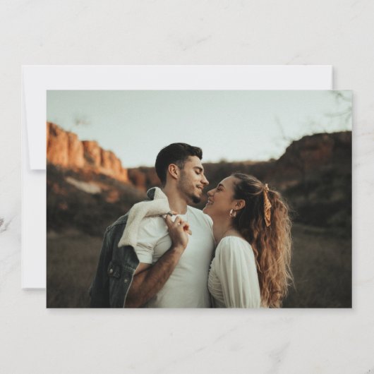 Moderne Boho Earth-Töne Abstrakte Circles Wedding Save The Date (Rückseite)