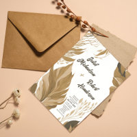 Moderne Boho Earth Tone Foliage Hochzeit