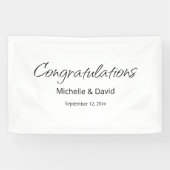 Moderne Boho einfache Script Hochzeitsempfehlung Banner (Horizontal)