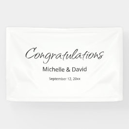 Moderne Boho einfache Script Hochzeitsempfehlung Banner