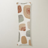 Moderne Boho-Erdtöne Abstract ID1273 Seitenschläferkissen (Vorderseite Vertikal)