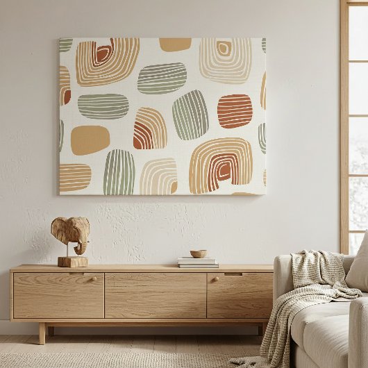 Moderne Boho-Erdtöne Abstrakte ID1273 Leinwanddruck