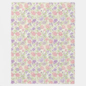 Moderne Boho-Erdtöne Blumen Rust Sage Decke (Vorderseite)