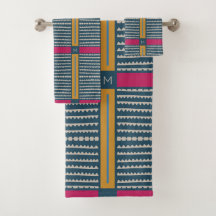 Moderne Boho Ethnische Geometrische Mehrfarbig Tür