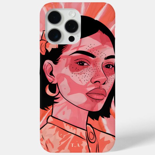 Moderne boho feminine minimalistische Kunst iPhone Case-Mate iPhone Hülle (Rückseite)