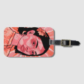 Moderne boho feminine minimalistische Kunst iPhone Gepäckanhänger (Vorderseite (Horizontal))