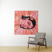 Moderne boho feministische minimalistische Kunst Wandteppich (Beispiel (Horizontal))